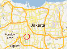 Джакарта на карте